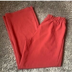 LA Gypsy Red Palazzo High rise Pleeted Pants
